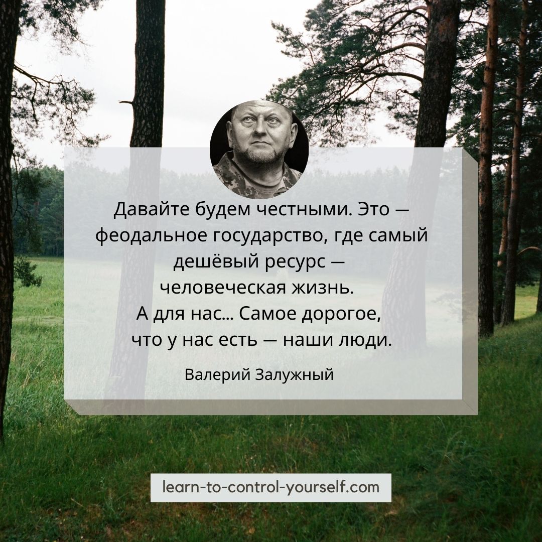 Валерий Залужный цитата 5