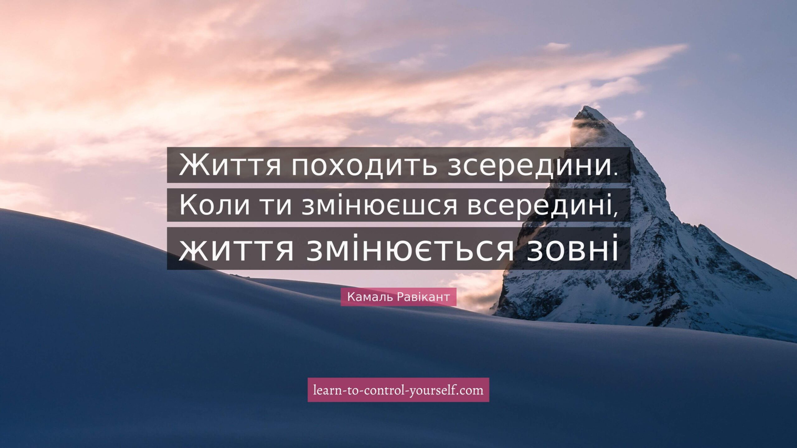 Камаль Равікант, цитата про саморозвиток