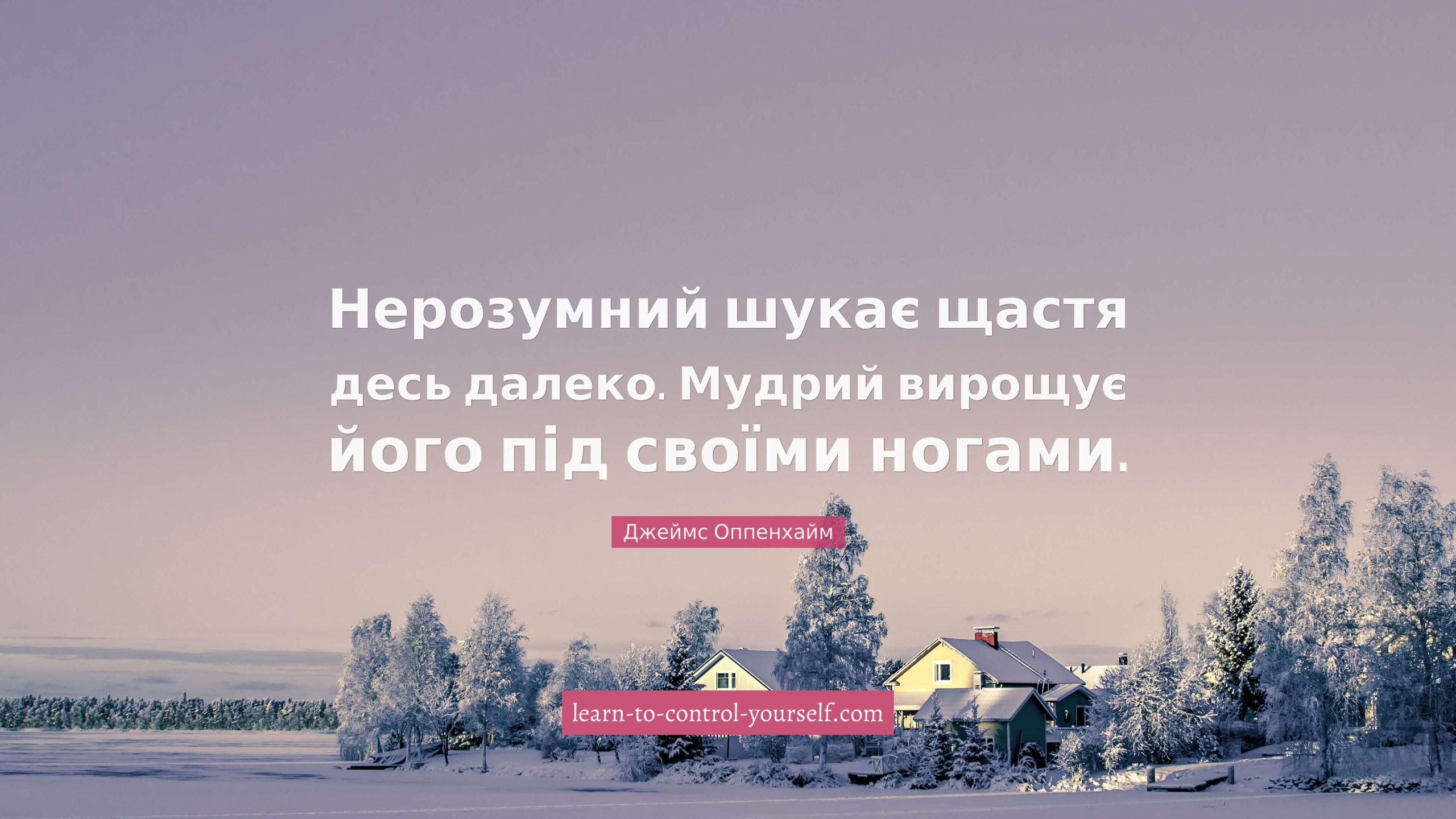 Джеймс Оппенхайм, цитата про щастя
