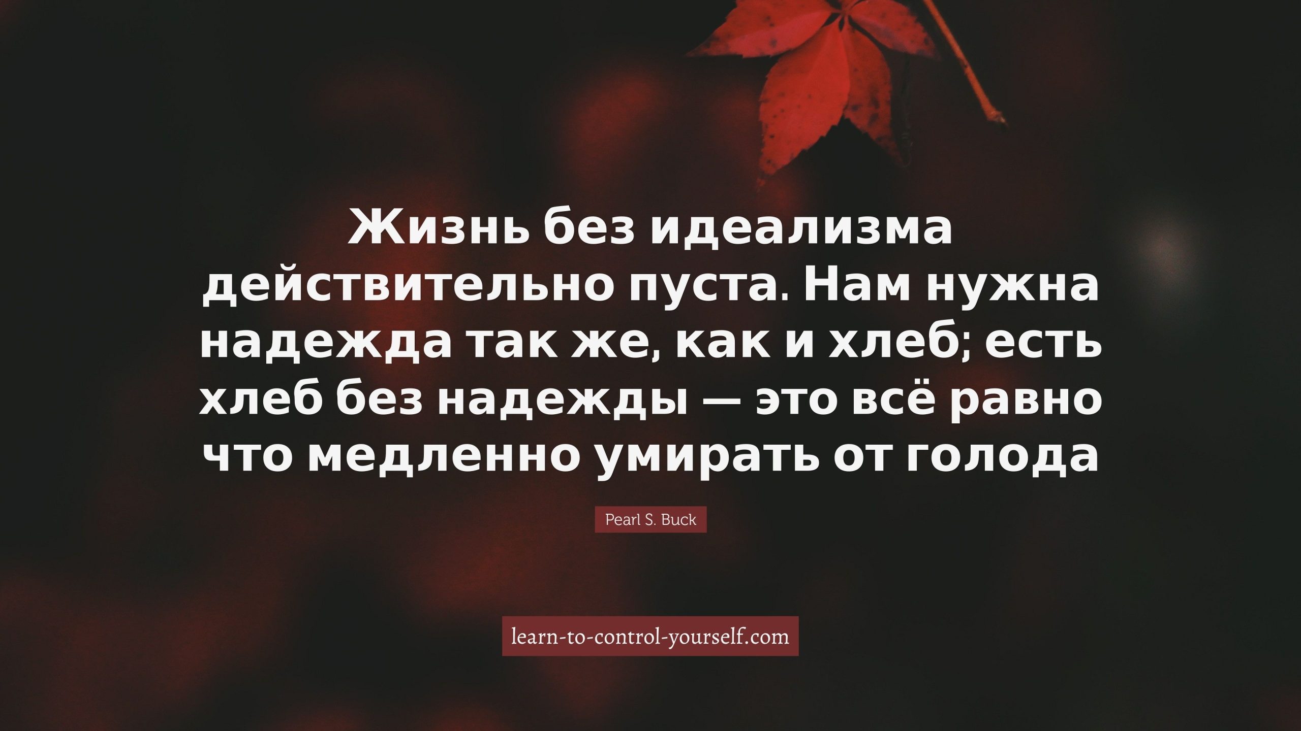 Pearl S. Buck, цитата о надежде